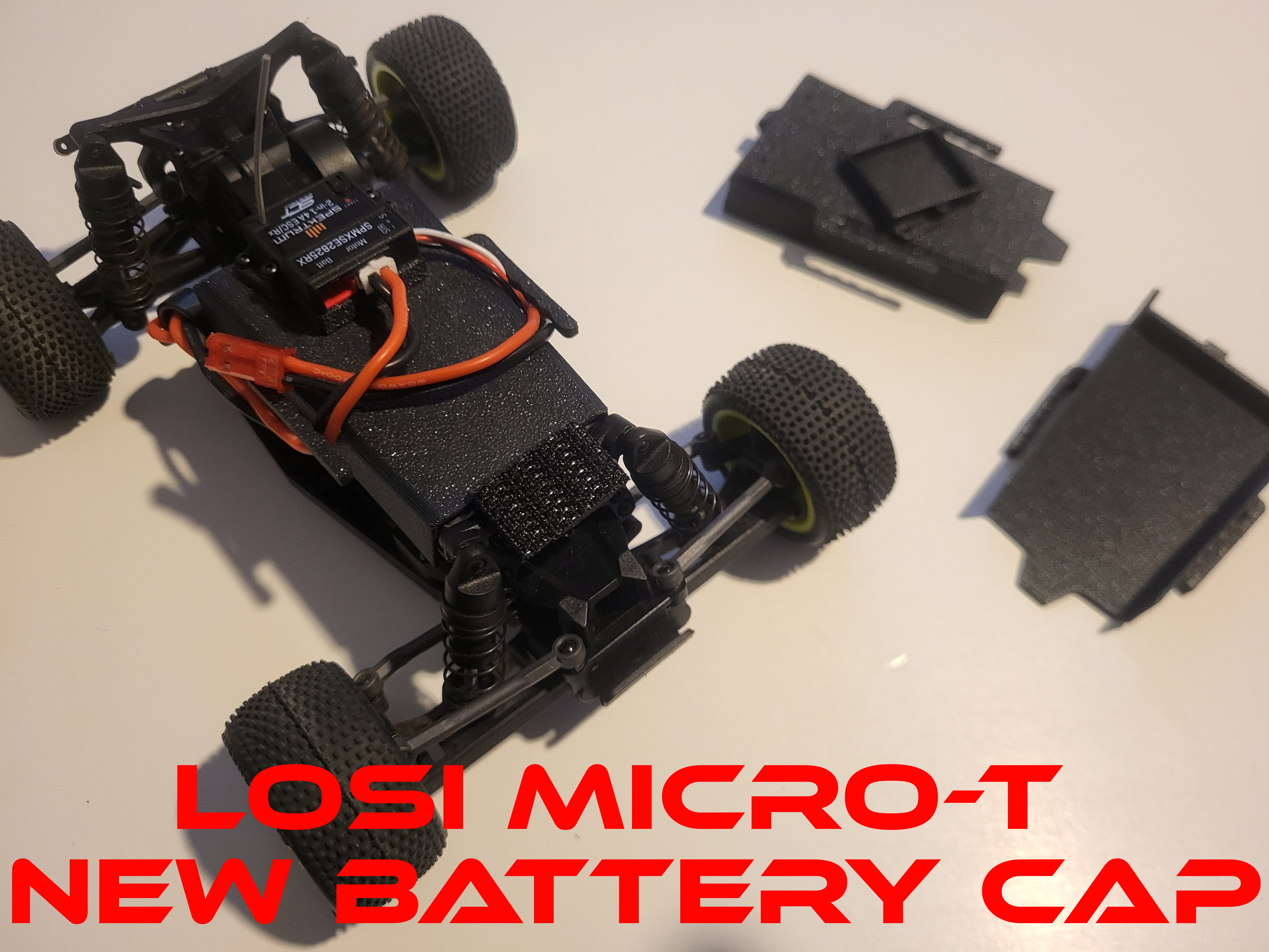 LOSI Micro-T - Improve Battery cap & ESC mount