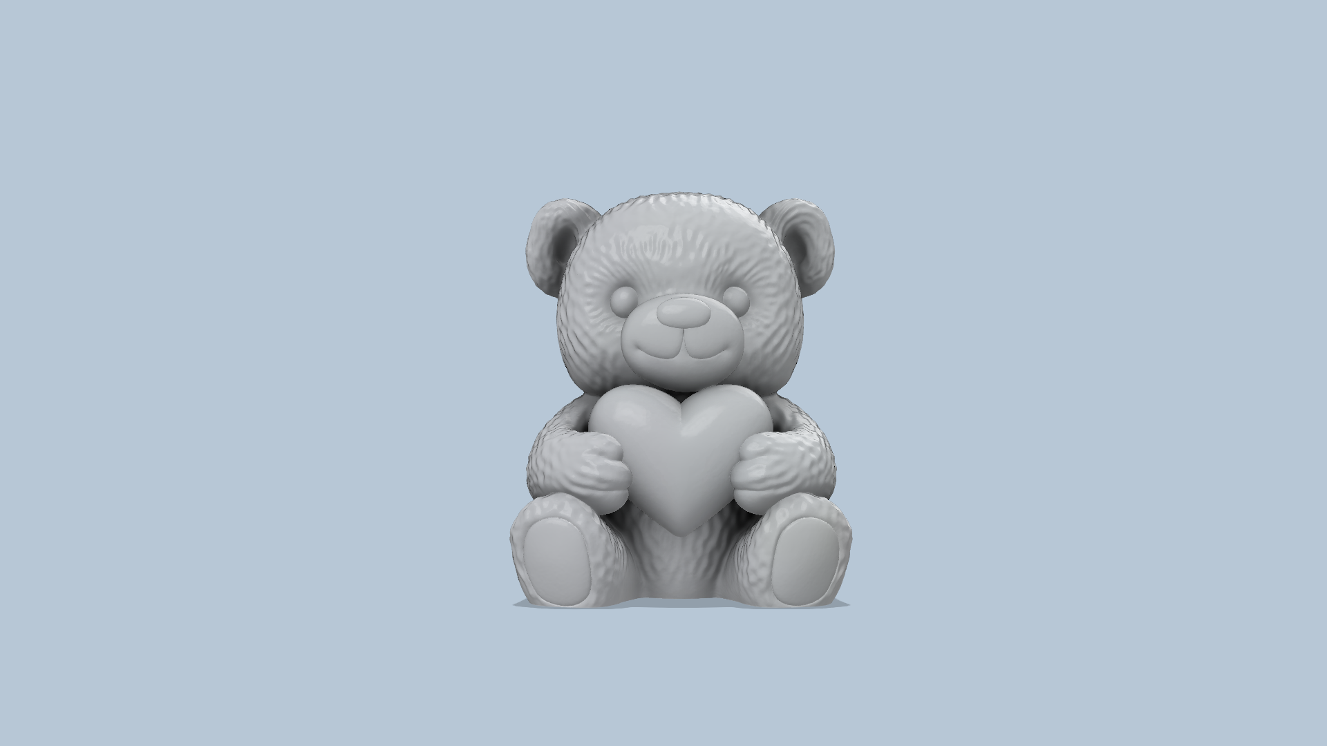 Cute Teddy Bear Heart