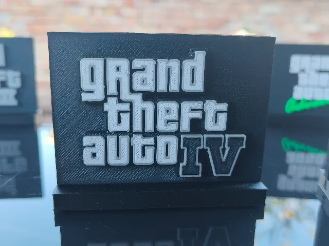 GTA IV Logo with Display Stand
