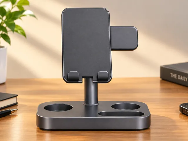 Multi-Device Charging Stand with Phone Holder