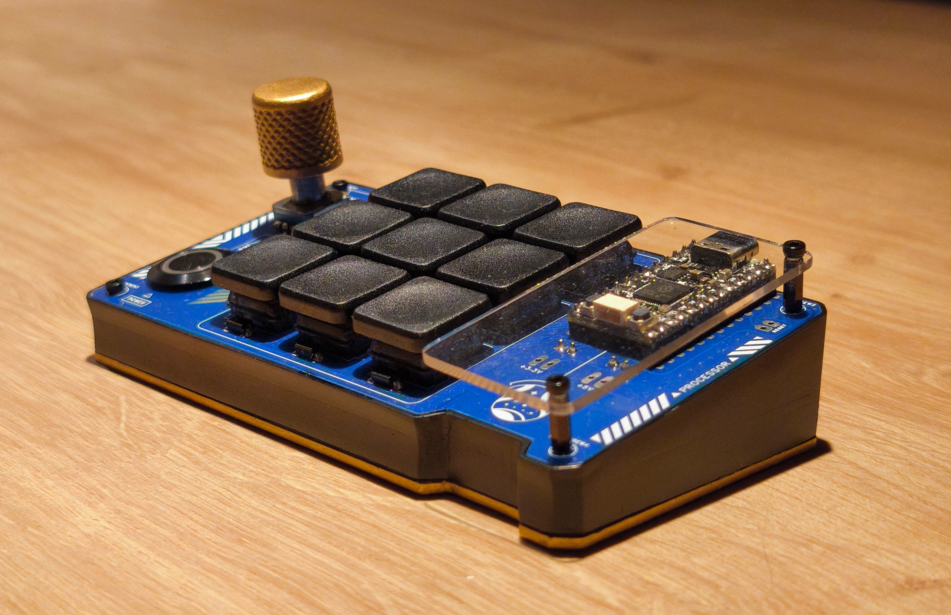Custom Macropad – KB2040 – 3×3 + Encodeur – PCB maison