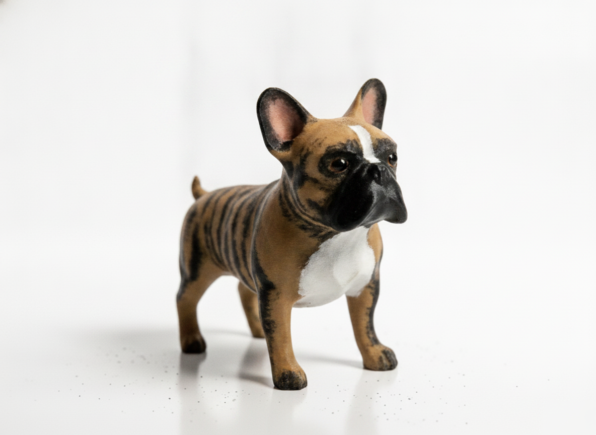 Simple Bulldog Puppy Sculpture