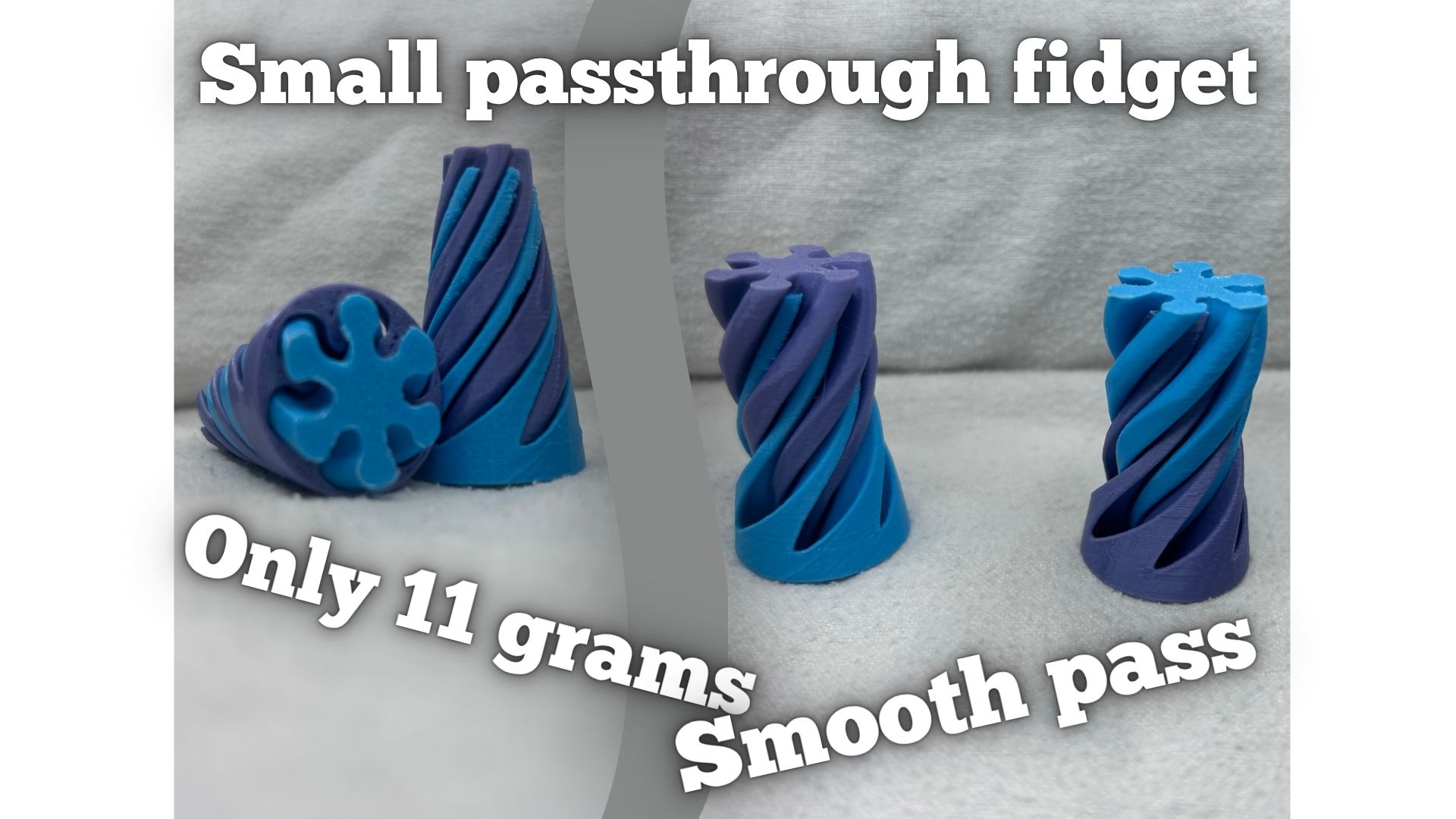 Small spiral passthough fidget (smooth)