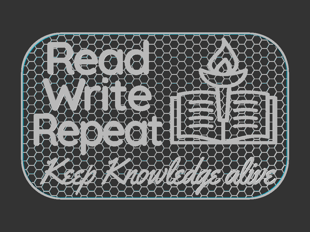 Read, Write, Repeat sign — miniatura 2