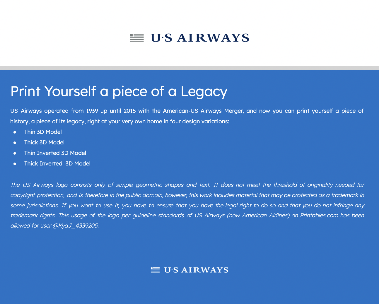 US Airways 2011 Logo