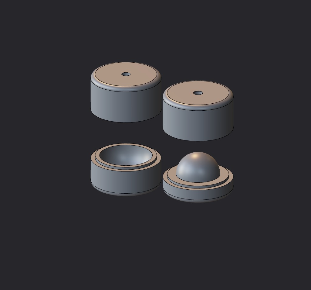 Mini Hollow hemisphere mold/ ball mold