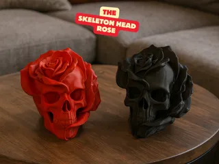 THE SKELETON HEAD ROSE / FORBIDDEN ROSE / GOTHIC by Sektor 7
