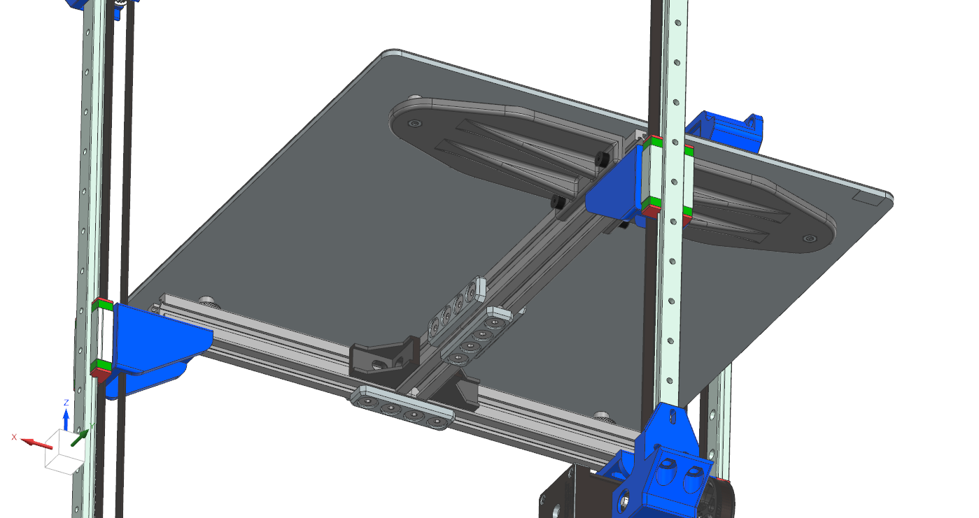 300x300 Build Area Printed Bed Attachment for Rolohaun SimpleCore Redux