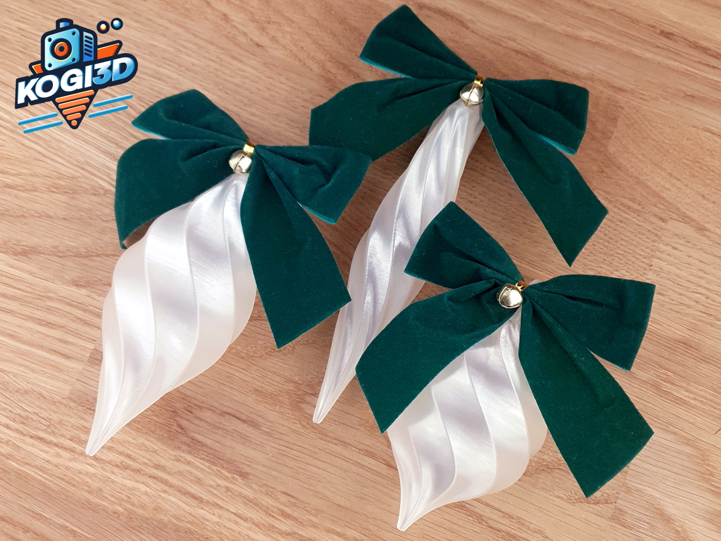 Elegant Icicle Ornament Set - 3D Printable Christmas Decorations