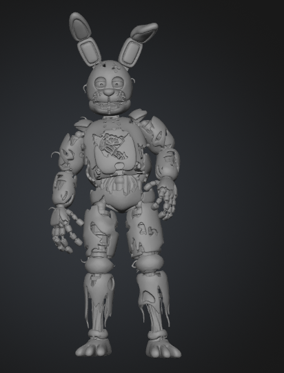 Withered Springtrap Statue