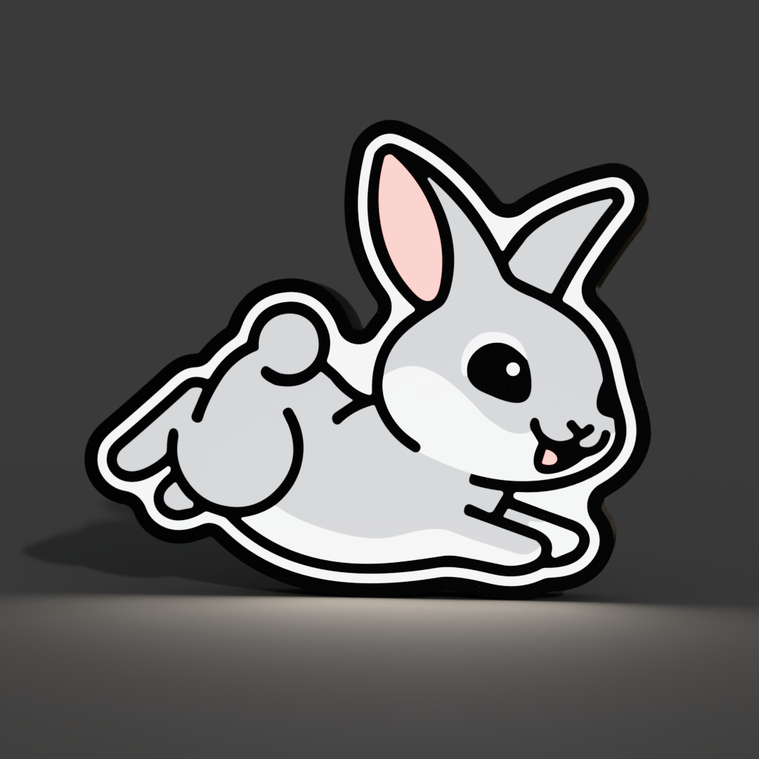 Bunny Lightbox LED Lamp