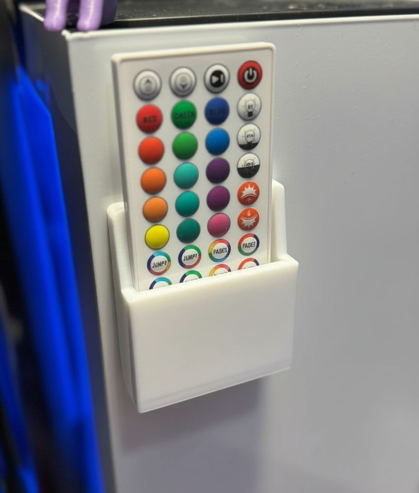 Holder for led strip Remote (magnet inserts)