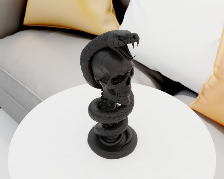 Miniatura 3 do modelo 3D Snake Skull