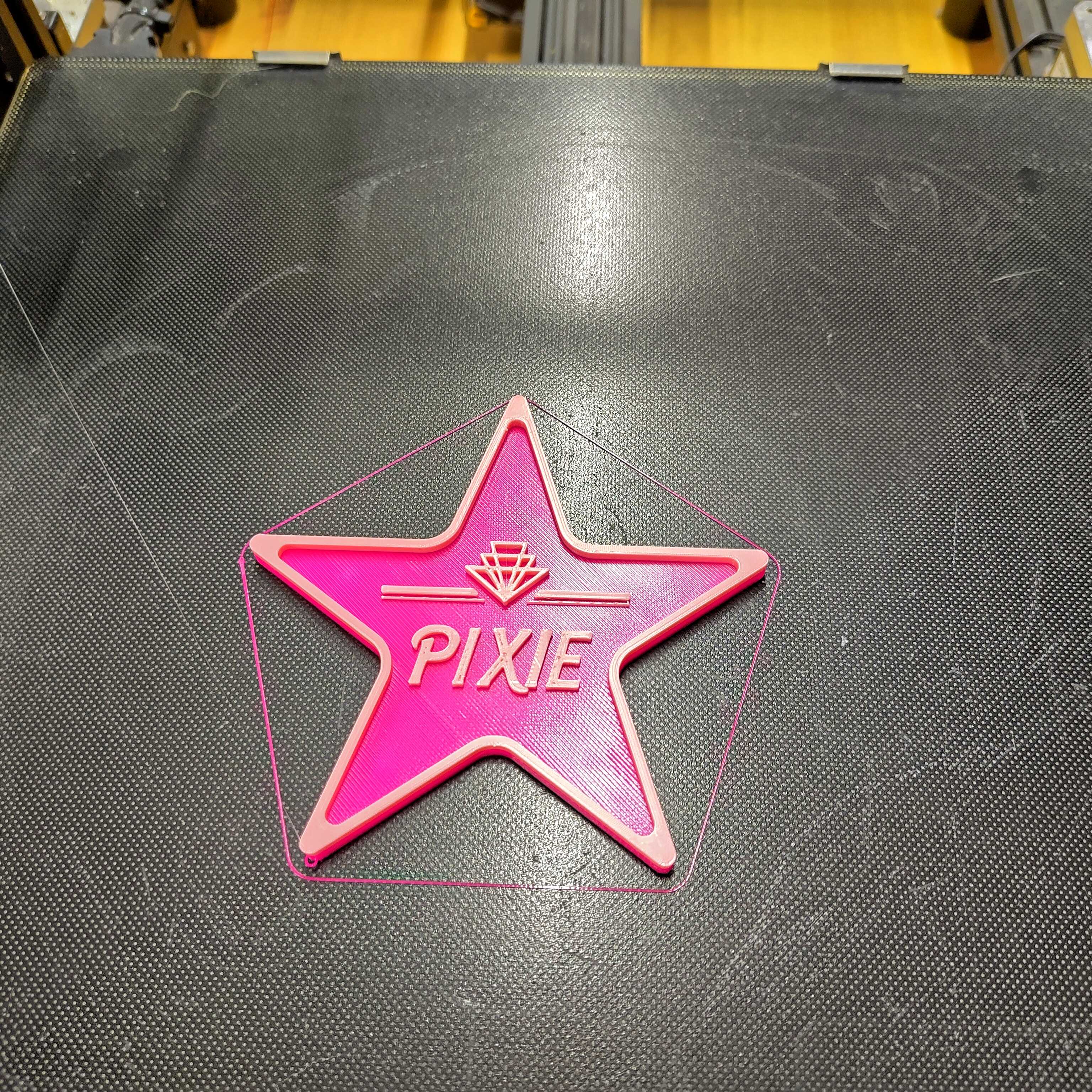 Magnet pink star with Pixie name - Etoile Pixie aimantée — miniatura 3