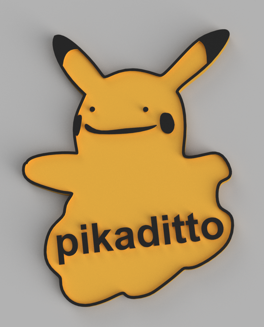 ditto with pikachu-shape token