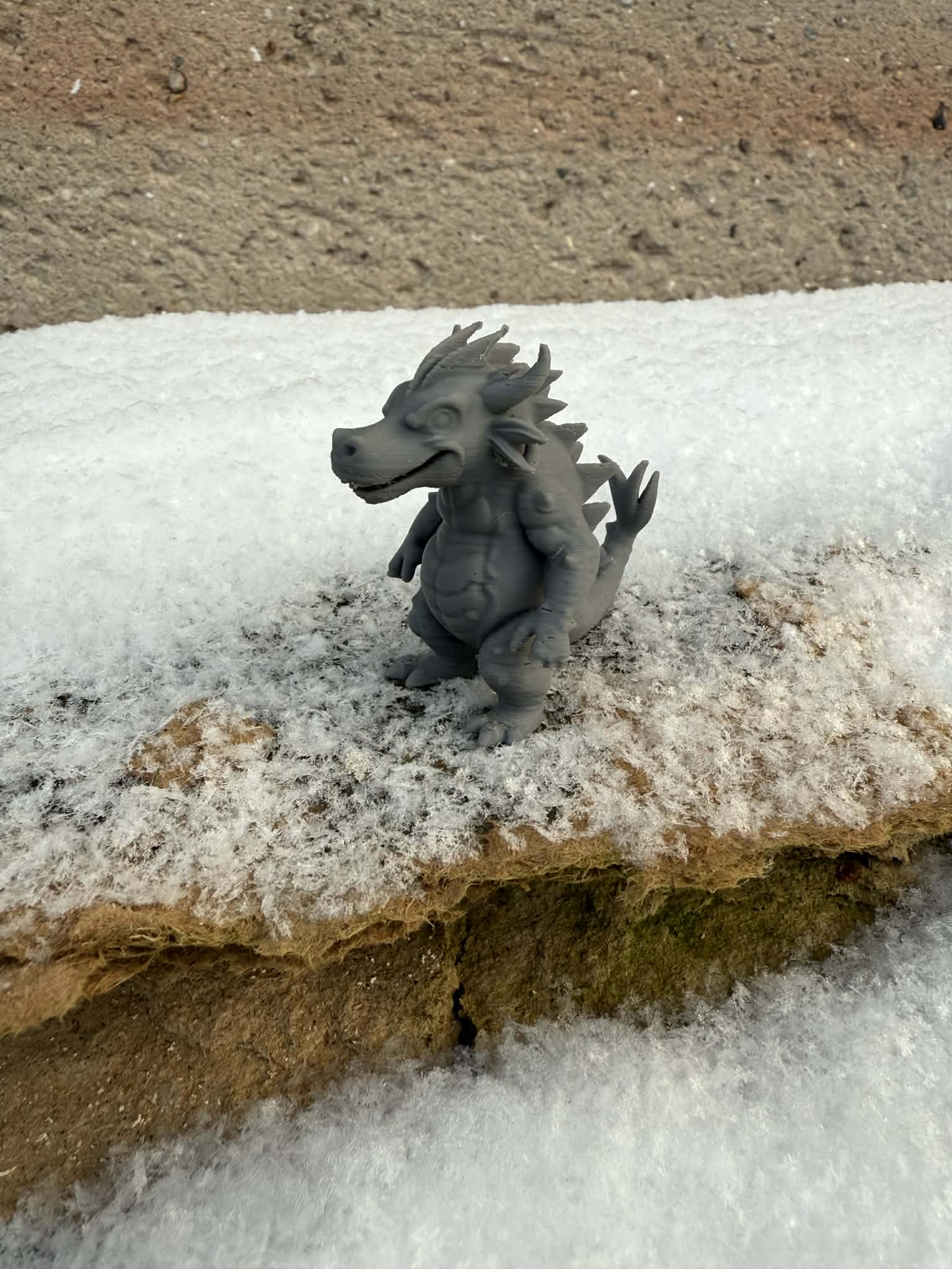 Humanoid Dragon Warrior on a pedestal