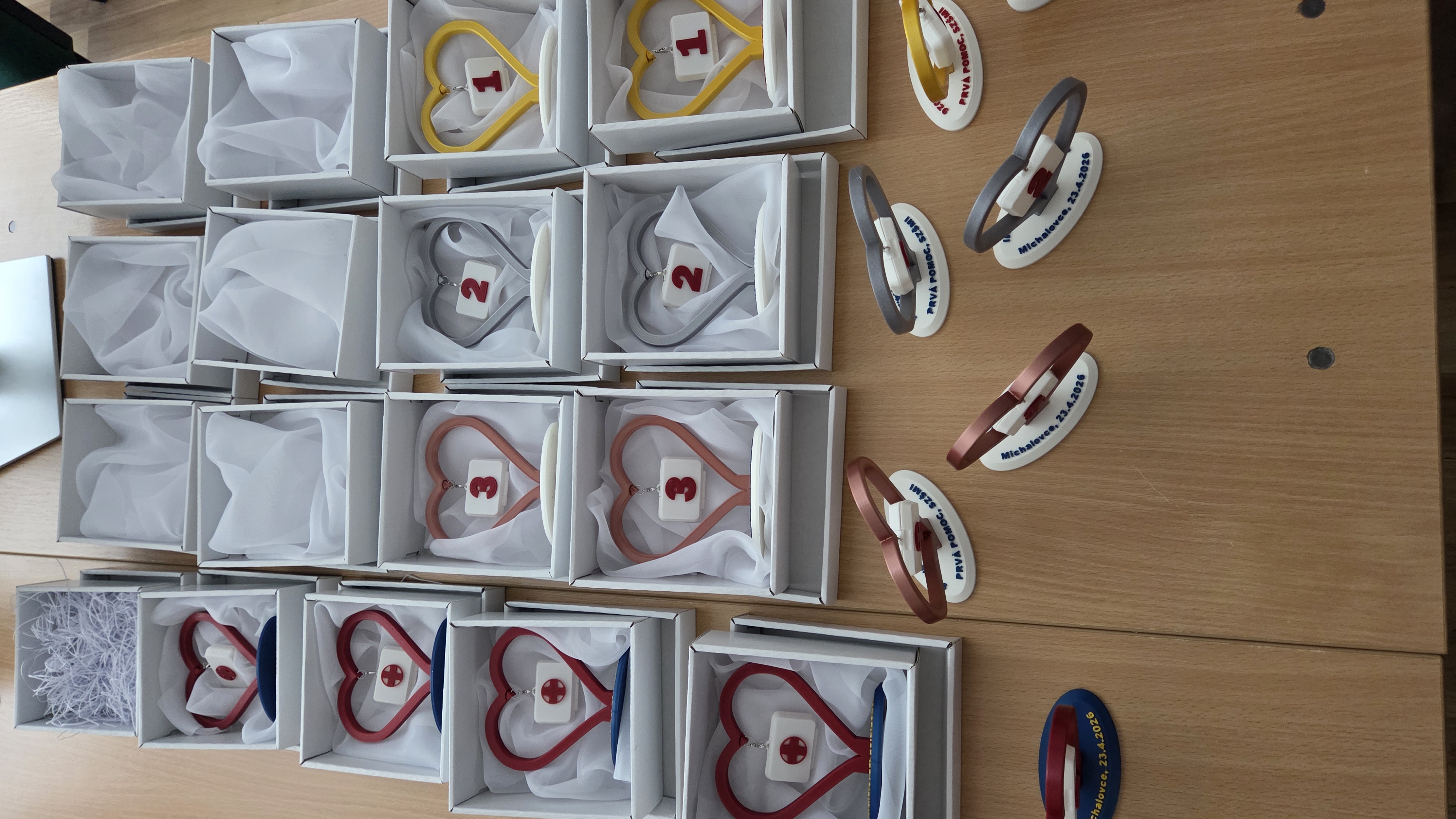 Awards for the first aid competition