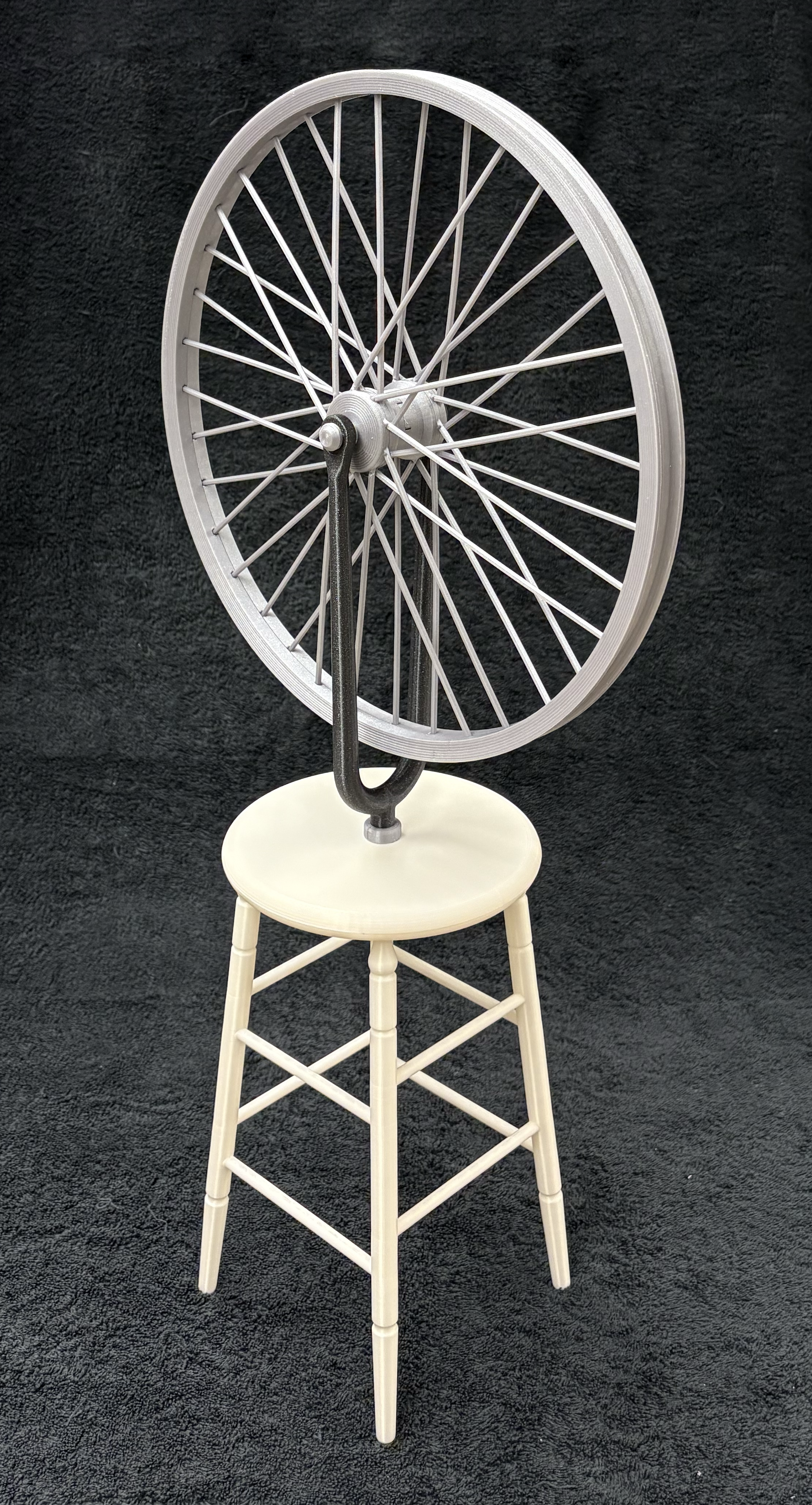Model of Marcel Duchamp's Bicycle Wheel