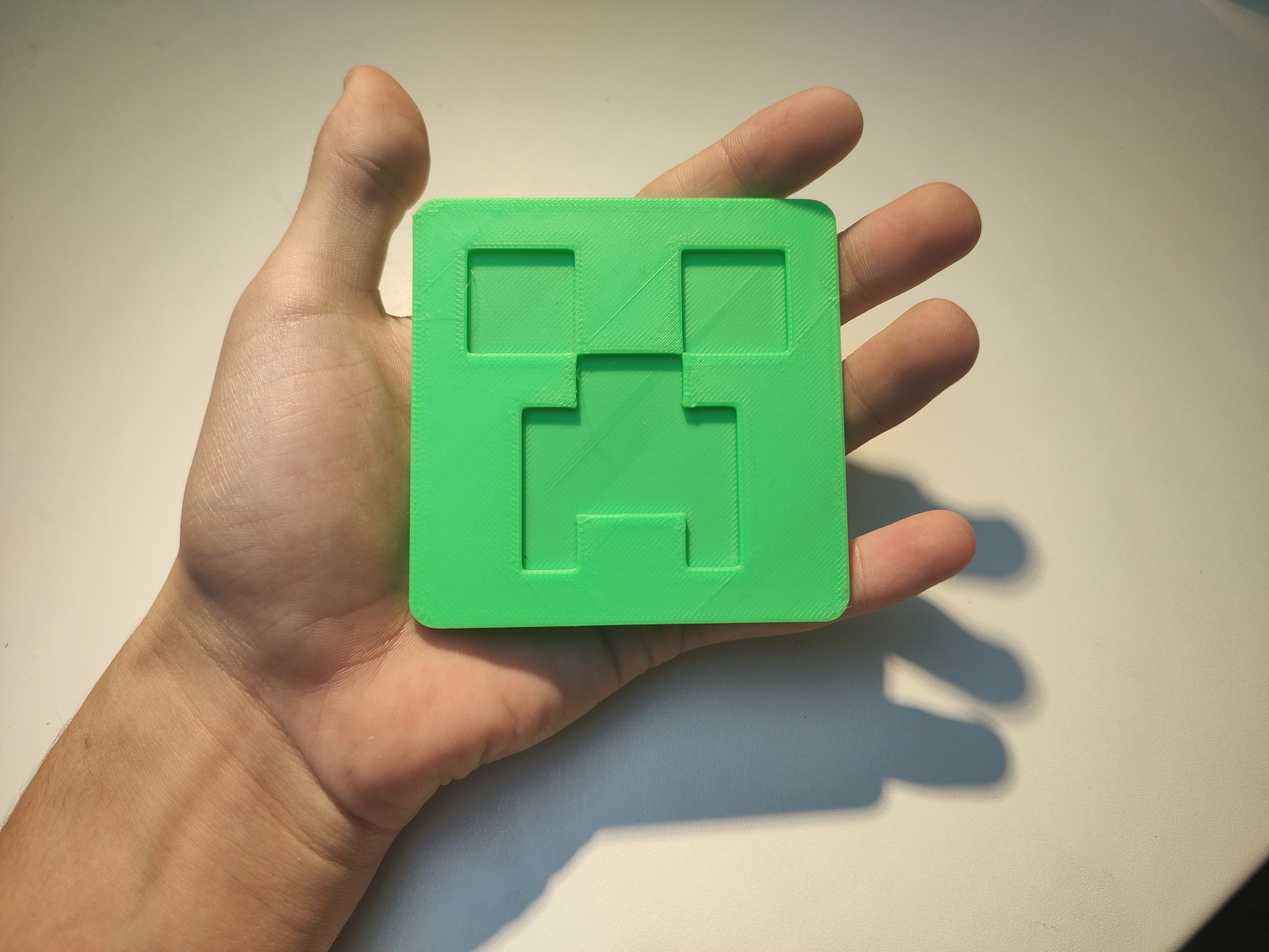 Miniatura 6 do modelo 3D Minecraft Creeper Face