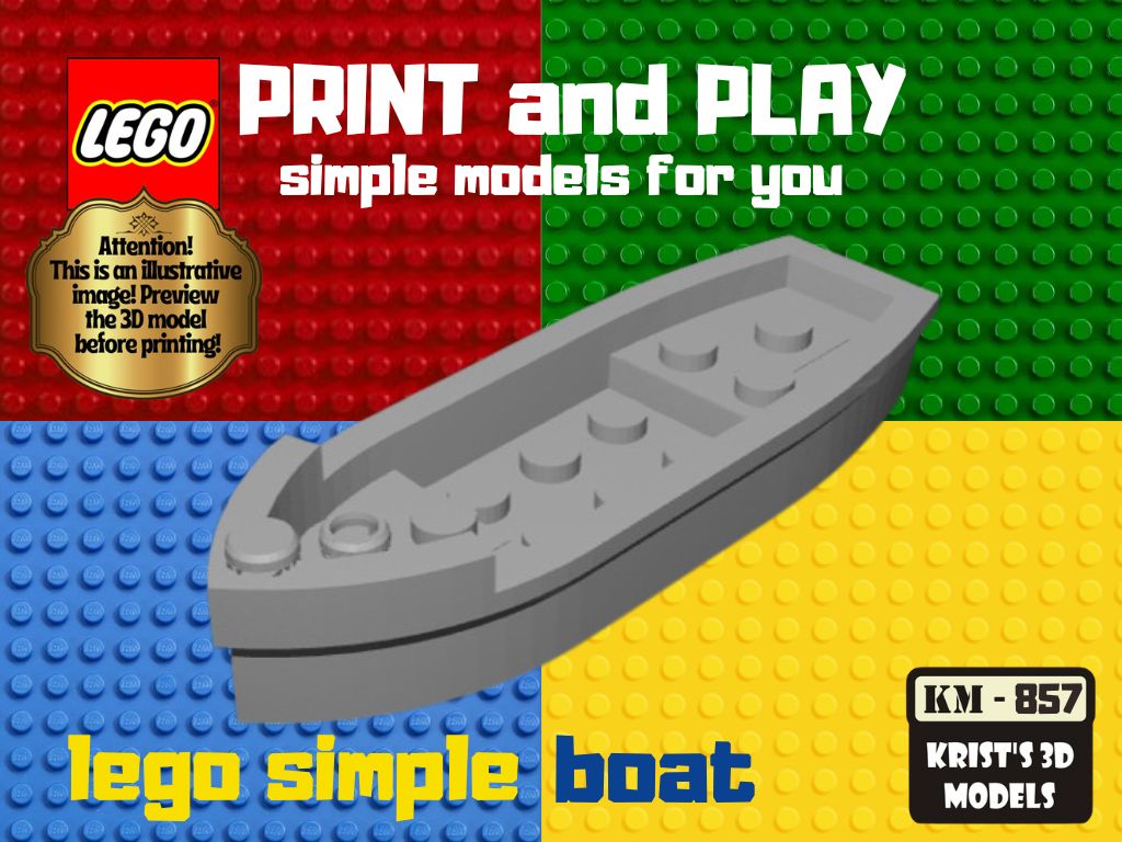 lego simple boat for minifig