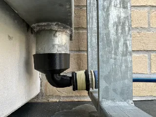 60mm Downpipe Adapter with Gardena Connector - 60 mm Fallrohradapter mit Gardena-Anschlussstück