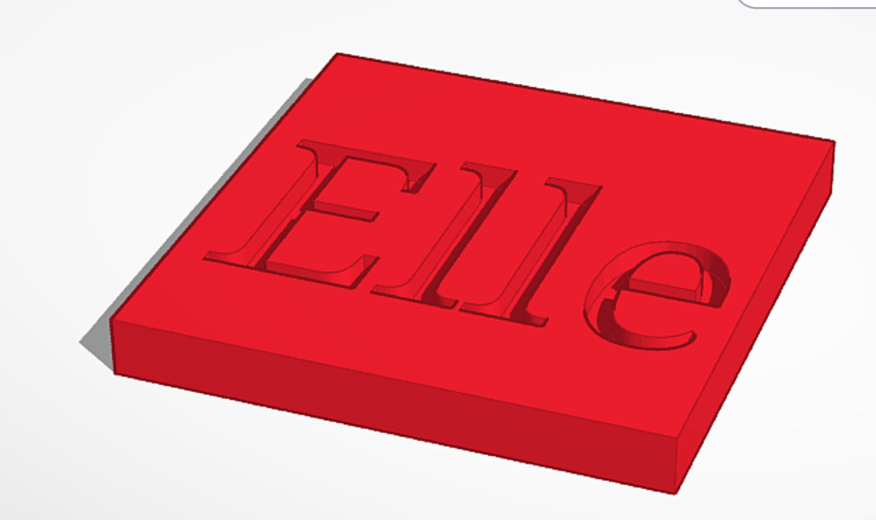 Elle nameplate