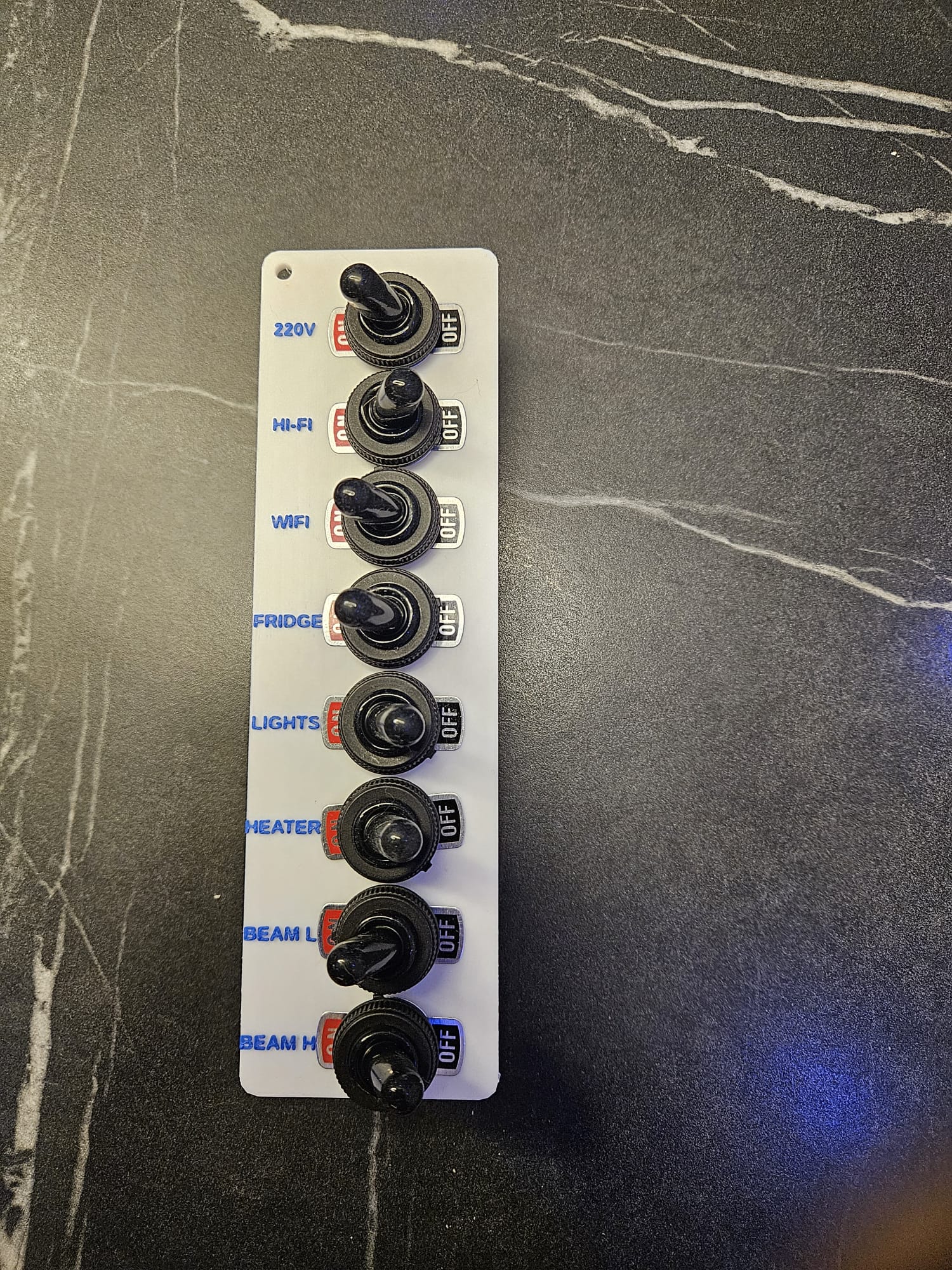 Toggle Switches Panel Parametric