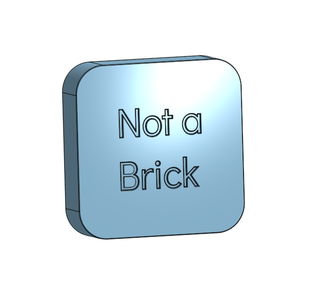 Not a Brick -- NFC tag holder for use with Foqos app to block distractions