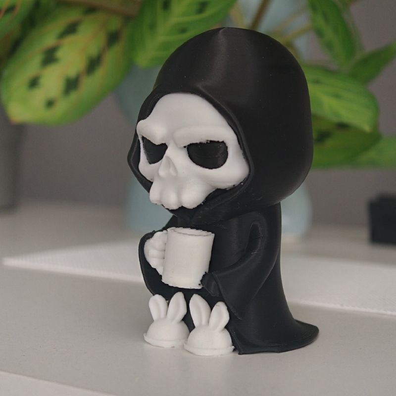Lazy Grim Reaper with Coffee by Tomik s Cuprou | Download free STL ...