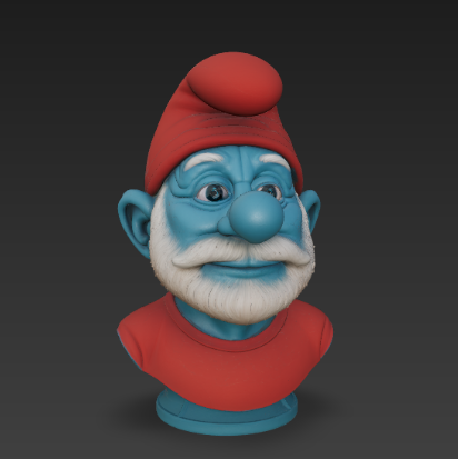 Papa Smurf Fanart Bust
