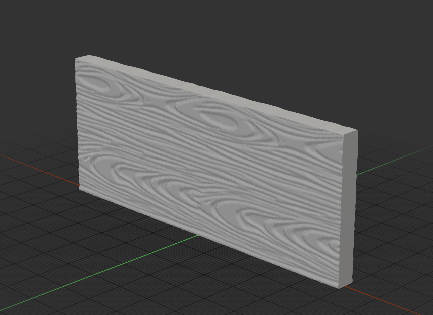 Planche de bois échouée 3D model