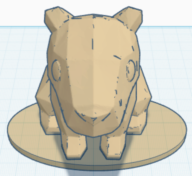 Chonky low poly capybara!!