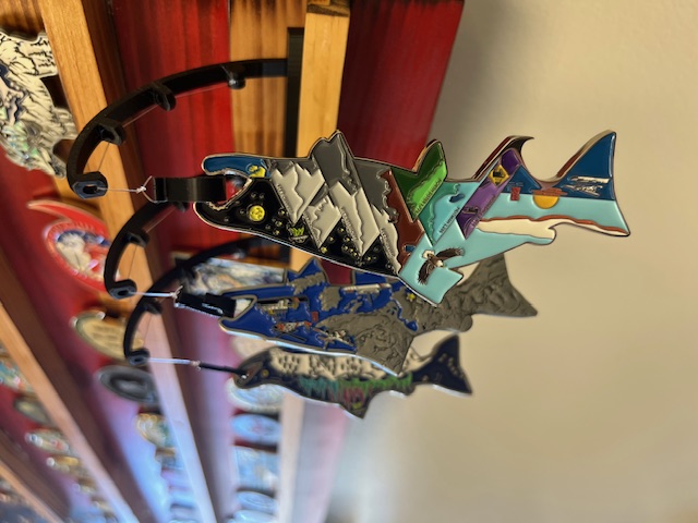 Rife's Fishing Rod Challenge Coin Display