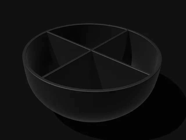 4-Compartment Snack Bowl / Organizer