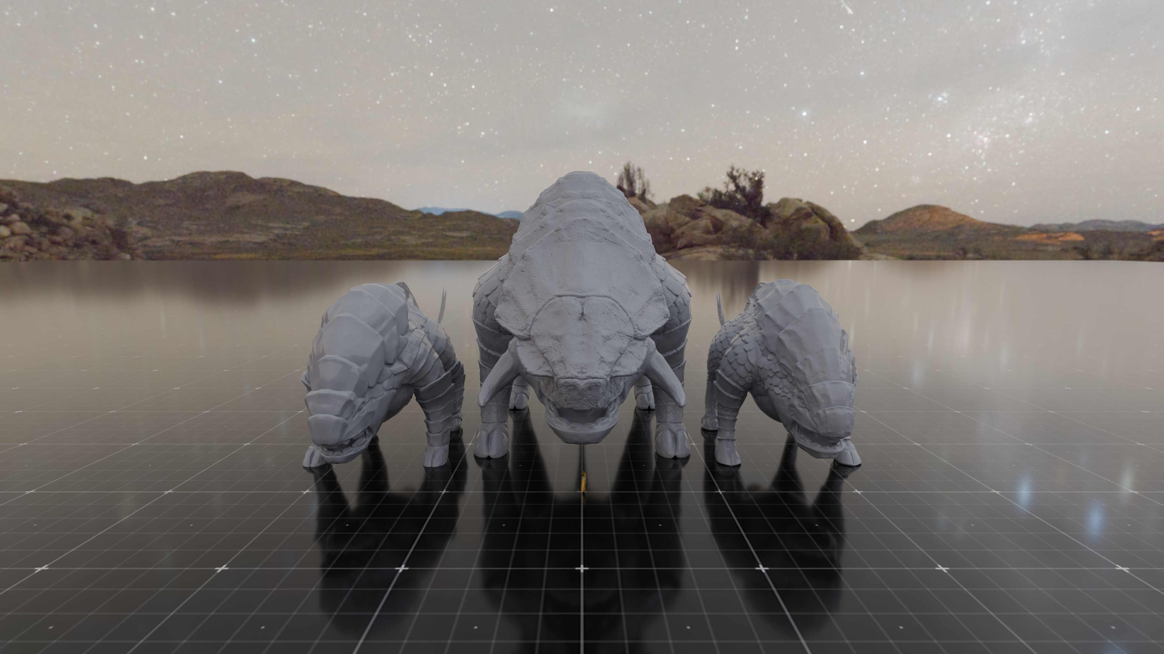 Satisfactory Hog (+old version) & Alpha Hog (Very high poly & Manifold)