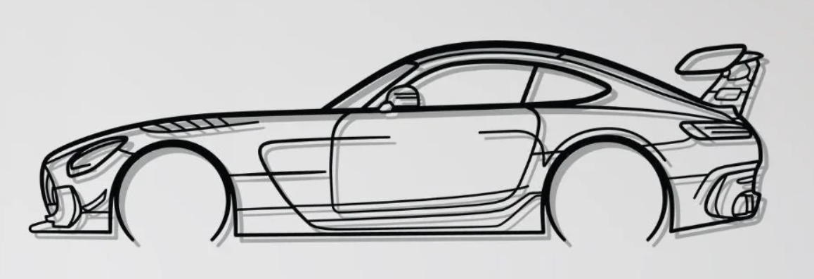 Mercedes AMG GT black series Wall Art