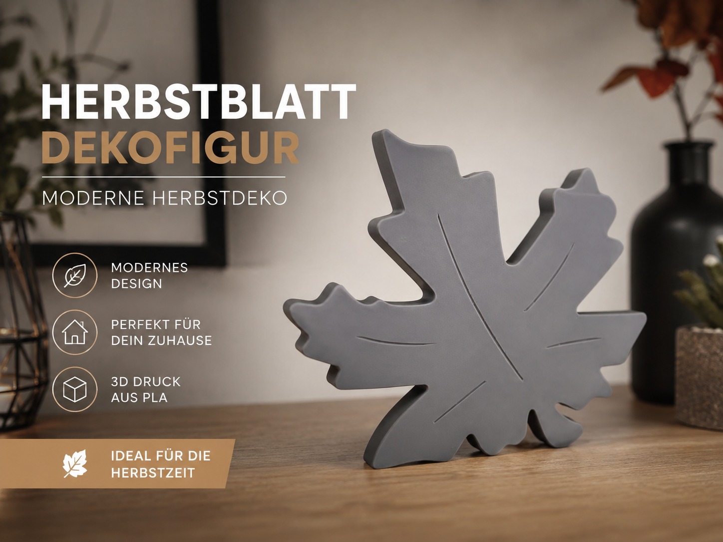 Herbstblatt – Moderne Dekofigur