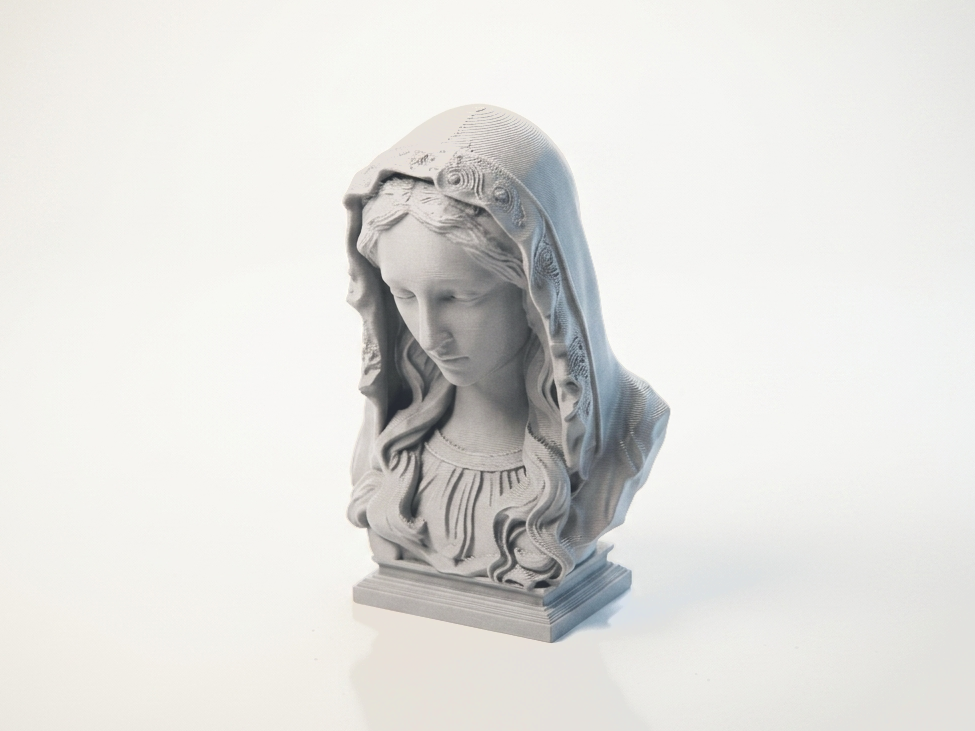Saint Mary Bust Religious Sculpture 3D Printable