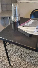 Cup lid straw holder