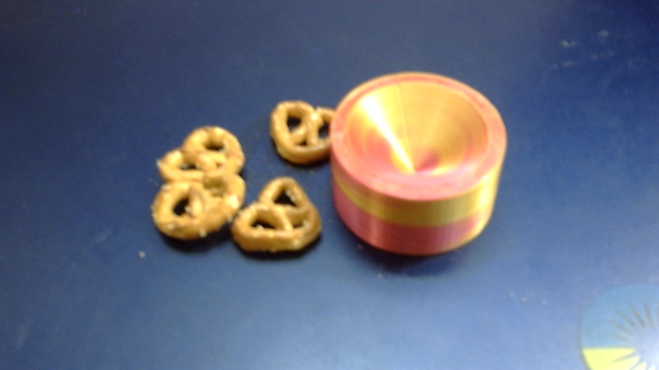 Snack tray and candle holder