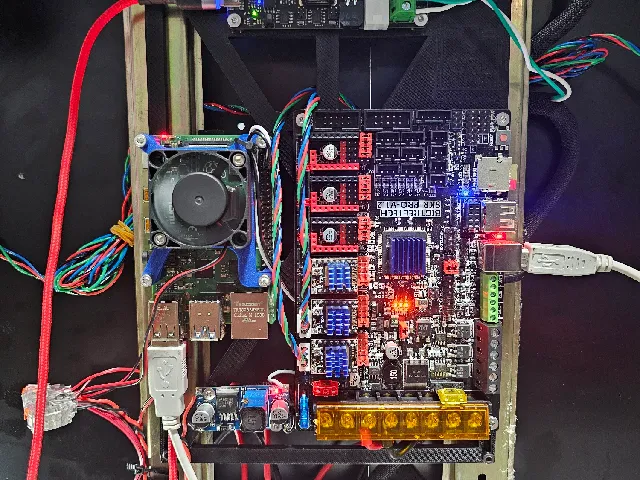 Raspberry Pi, BTT SKR 1.2 Pro, BTT U2C, fan mount