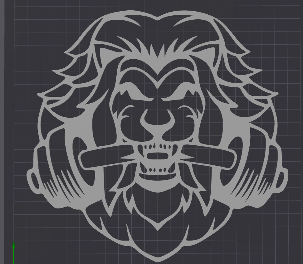 Lion gym silhouette