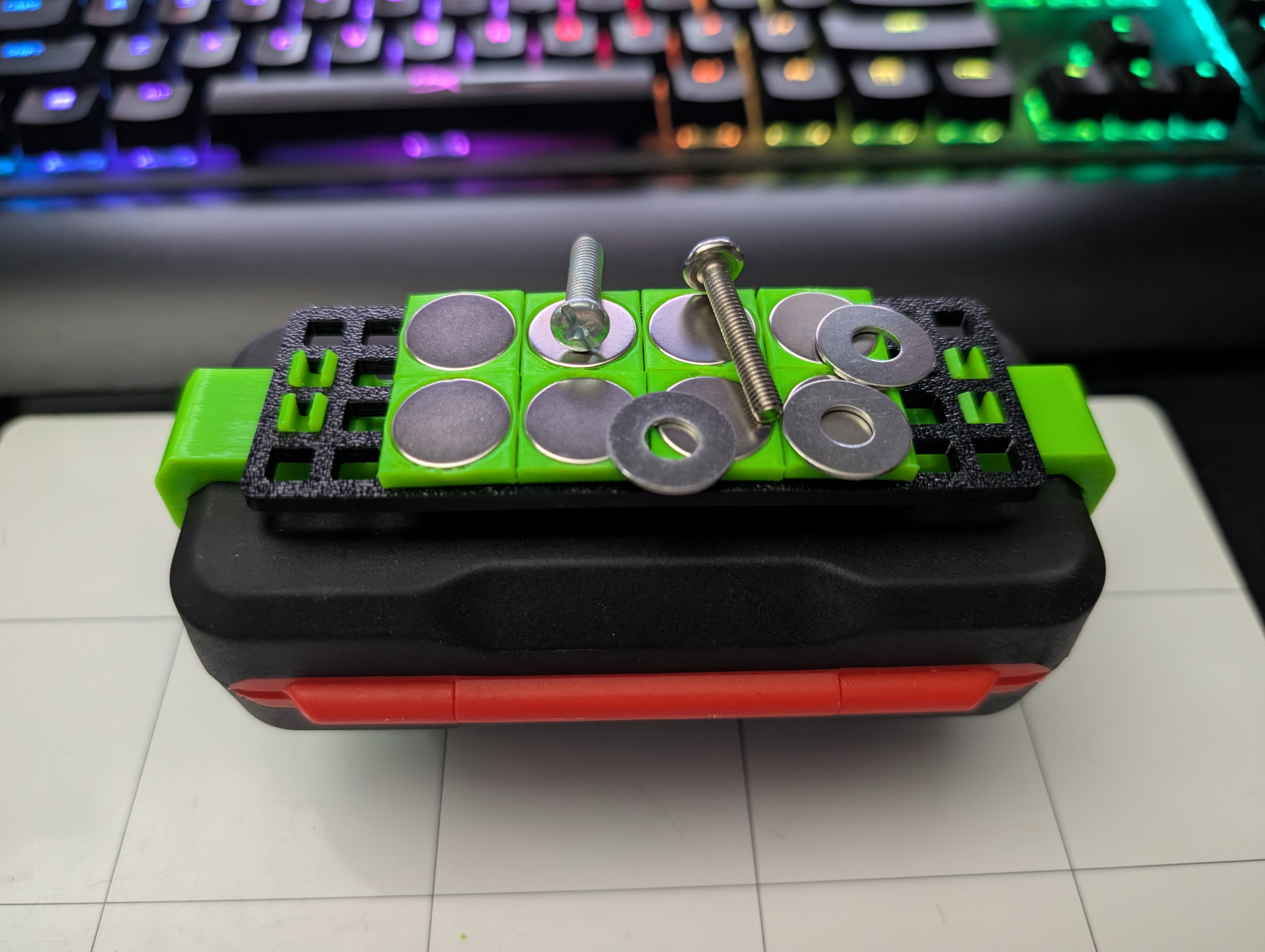 Miniatura 3 do modelo 3D Mod Grid Magnet Plates