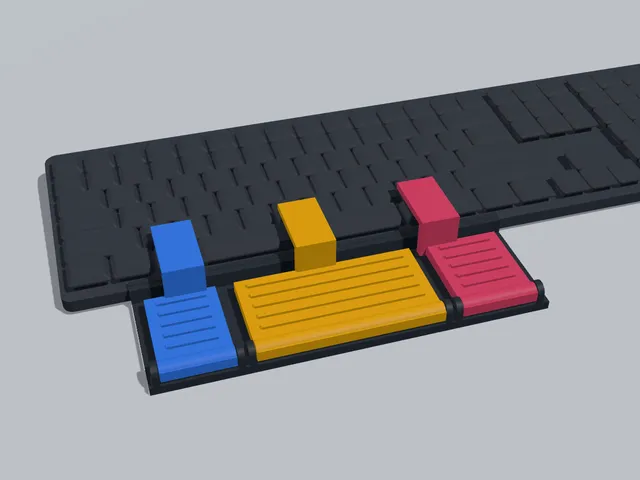 Tri-Paddle Bar for the Logitech MX Mechanical