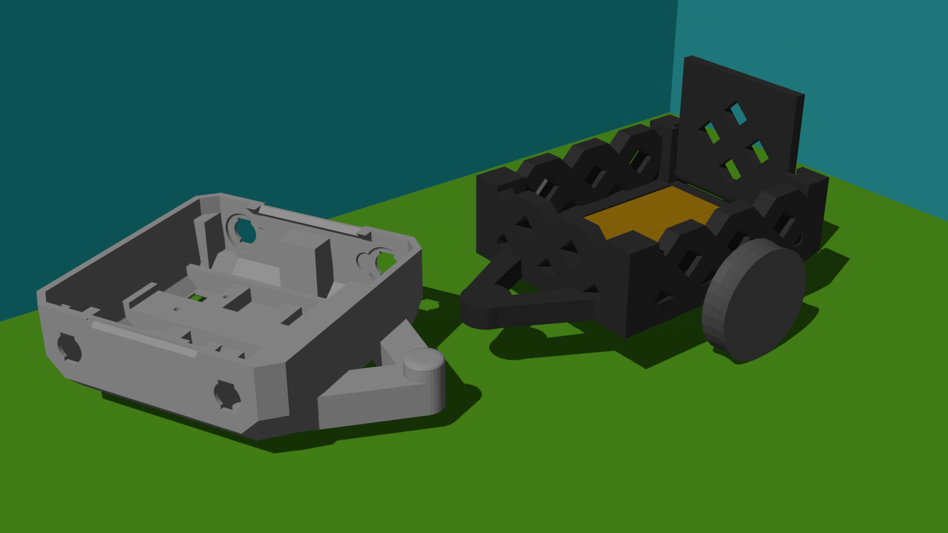 Build and use Trailer for Otto bot 3D model