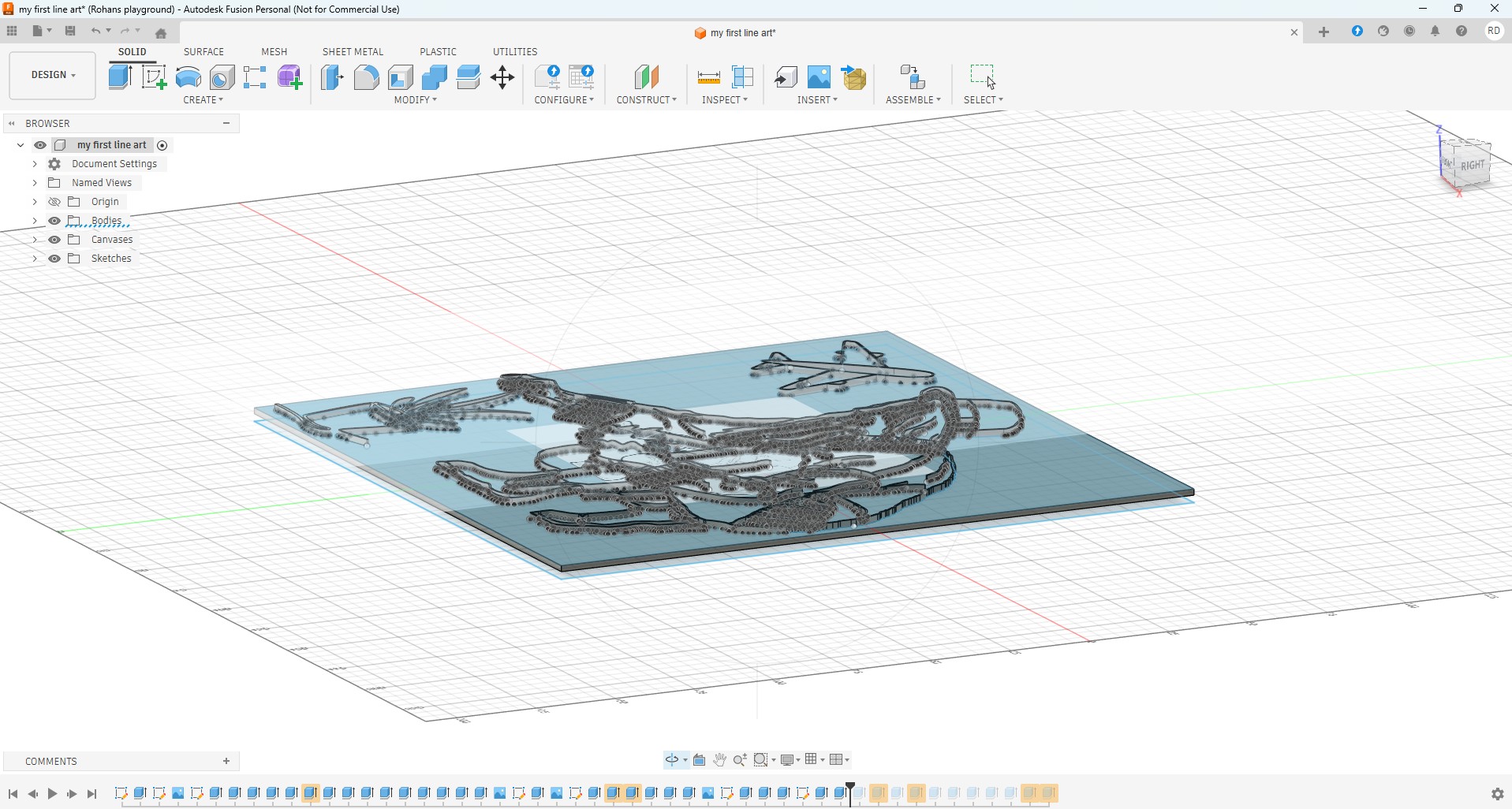 Line art, Lady gardening