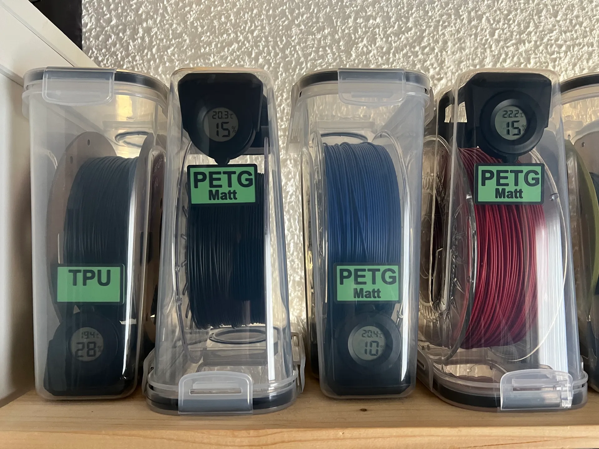 Spool and Dessiccant holder including Filament label - Cerealbox - Drybox - Filamentbox