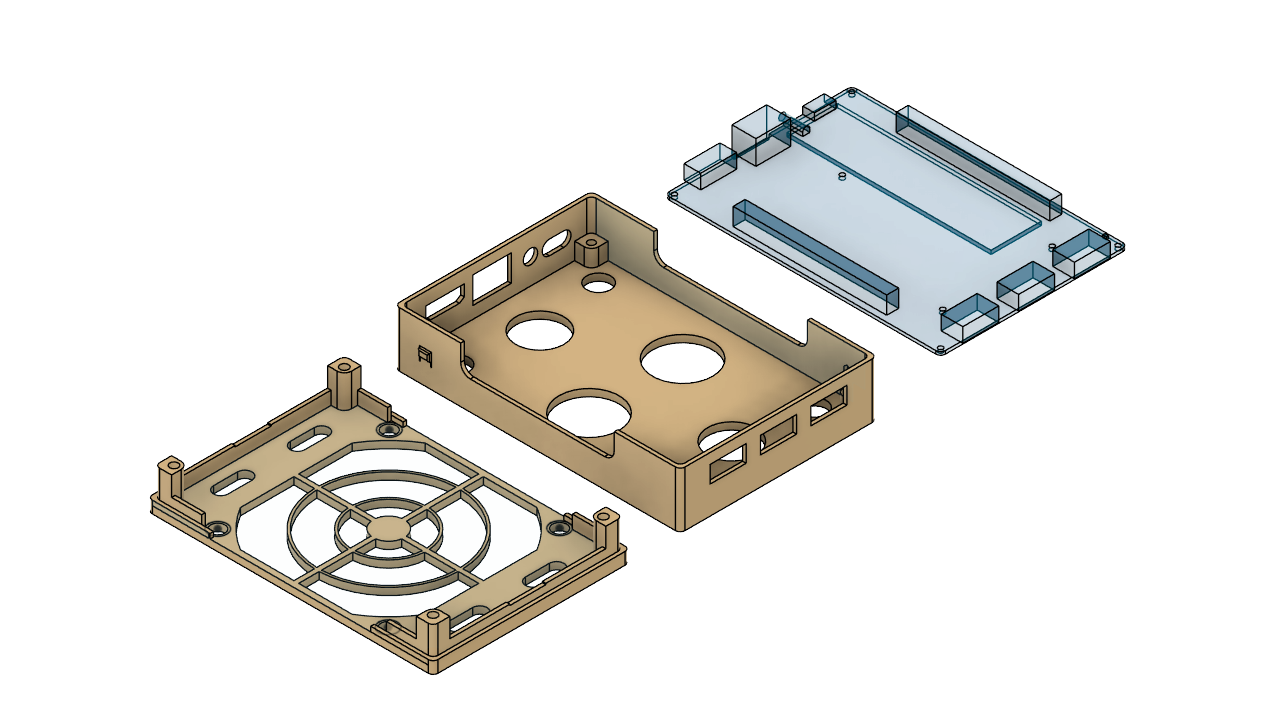Lattepanda Delta (432) Case With 80mm fan support