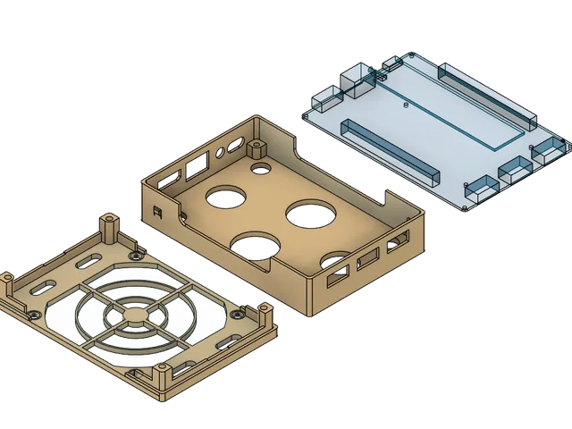 Lattepanda Delta (432) Case With 80mm fan support