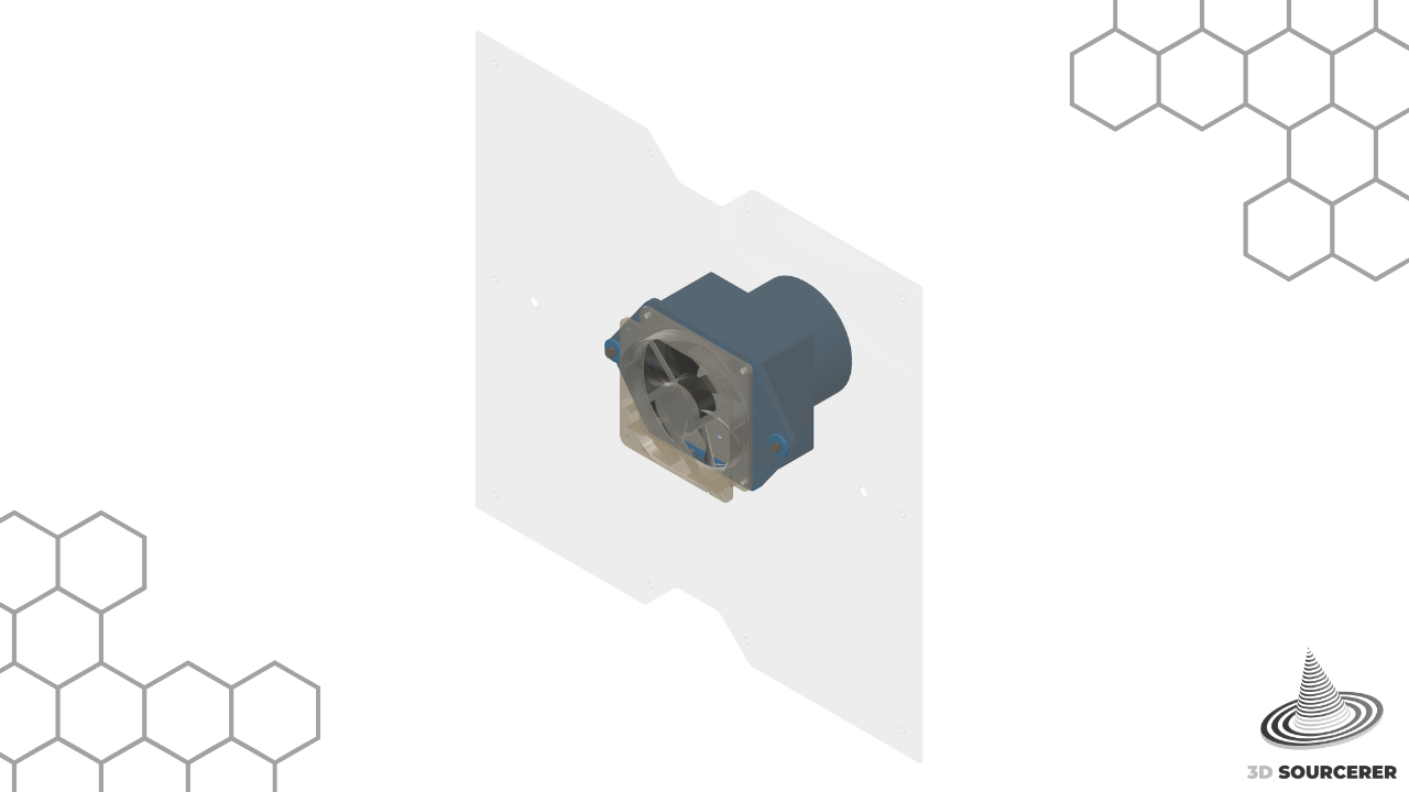 SUMO/DELACK Enclosure Internal Fan HEPA Filter + 4-Inch Ventilation Duct